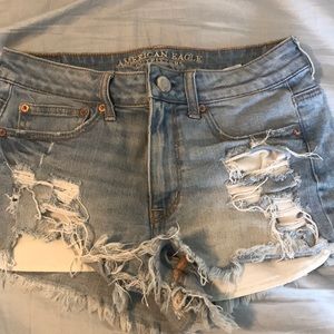 Light Wash Denim Shorts